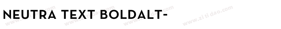 neutra text boldalt字体转换